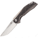 Kansept Knives Mini Accipiter Framelock Folding Knife, Gray, Gray titanium handle with carbon fiber inlay, K2007A2