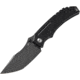 Kansept Knives Pelican EDC Framelock Folding Knife, Black, Black finish titanium handle, K1018A2