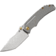 Kansept Knives Pelican EDC Framelock Folding Knife, Gray, Gray titanium handle, K1018A1
