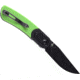 Kansept Knives Reverie Green G10 Folding Knife, 4in Closed, 3in Black Stonewash 154CM SS Blade, Black/Green G10 Handle, Black Nylon Pouch, T2025B2
