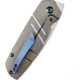 Kansept Knives Turaco Bronze Folding Knife, 3.88in Closed, 2.88in Satin CPM S35VN SS Blade, Bronze Anodized Titanium Handle, Black Nylon Pouch, K2049A3