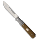 Karbon Knives Karbon Knives Flatline Frame Lock Knife Tan G-10 3" Satin 154CM, Gray/Tan, 154CM, adult, BHQ-192766