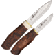 Karesuando Double Knife R'sto Fixed Blade Knife, 2.875in, Sandvik 12C27 Steel, Curly Birch Handle KAR3596