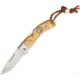 Karesuando Nallo FAllkniv Natural Folding Knife,2.5in,Drop Point,Natural,Curly Birch Handle KAR3616