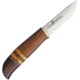 Karesuando Sudja Fixed Blade Knife, 7.88in Overall, 3.25in 12C27 Sandvik SS Blade, Oiled Birch And Walnut Handle, Brown Leather Belt Sheath, Boxed With Hanging Tab, 4035