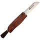 Karesuando Zwampe Mushroom Knife Brown, 2.75 satin finish 5Cr13MoV stainless sheepsfoot b, Oiled curly Birch handle, 3701-20