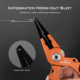 Kast King Gila Aluminum Straight Nose Plier, Burnt Orange, 7.5in, KKTATLSPLR8SALGIBTO