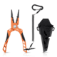 Kast King Gila Aluminum Straight Nose Plier, Burnt Orange, 7.5in, KKTATLSPLR8SALGIBTO