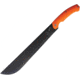 Katz Small Machete Knife, 14 black finish stainless blade, Orange rubberized synthetic handle, MCH SM