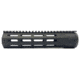 KE Arms 7-SIDED Freefloat Rail System, M-LOK, 9 inch, 6061-T6 Aluminum, Black 1-50-03-045