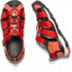 KEEN Big Kids Newport Neo H2 Sandals, Fiery Red/Golden Rod, 1, 1020607-600-1