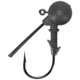 Keitech Tungsten Super Football Jig Head, 1/2oz, Custom Number 2/0 Hook, Gray, 2 Per Bag, SF2012