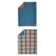 Kelty Bestie BFF Blanket, Deep Teal/Mandarin Red, Organic Plaid/Lyons Blue