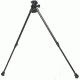 Versa-Pod Model 53 15-23in Sitting Bipod w/ Rubber Feet And Universal Adaptor, Black, 150-053