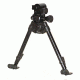 Versa-Pod Model 72 9-12in Standard Bench Bipod w/Ski Feet And Universal Tactical Adaptor, Black, 150-072