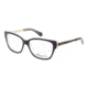 Kenneth Cole KC0218 Eyeglass Frames - Black/Crystal Frame Color