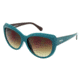 Kenneth Cole KC2721 Sunglasses - Turquise Frame Color, Gradient Brown Lens Color