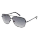 Kenneth Cole KC7121 Sunglasses - Matte Black Frame Color, Gradient Smoke Lens Color
