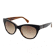 Kenneth Cole KC7124 Sunglasses - Black Frame Color, Gradient Brown Lens Color