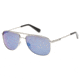 Kenneth Cole KC7153 Sunglasses - Shiny Light Nickeltin Frame Color, Smoke Mirror Lens Color