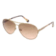 Kenneth Cole KC7158 Sunglasses - Shiny Rose Gold Frame Color, Gradient Brown Lens Color