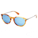 Kenneth Cole KC7202 Sunglasses - Blonde Havana Frame Color, Blue Mirror Lens Color