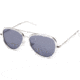 Kenneth Cole KC7222 Eyewear - Unisex - Sunglasses - Crystal Frame Color, Smoke Mirror Lens Color