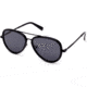 Kenneth Cole KC7222 Eyewear - Unisex - Sunglasses - Shiny Black Frame Color, Smoke Lens Color