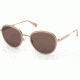 Kenneth Cole KC7227 Sunglasses - Shiny Beige Frame Color, Brown Polarized Lens Color