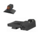 Kensight Bomar BMCS Beveled Blade Adjustable Target 1911 Rear Night Sight Set w/Deep Sight Notch, Square Blade, Black, 990-095