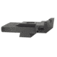 Kensight Compact Adjustable Sight w/Rounded Blade, Black, 860-323
