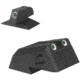 Kensight DAS Serrated Blade Adjustable Rear 1911 Night Sight, Serrated Blade, Tritium w/White Outlines, Black, 970-636