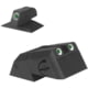 Kensight DAS Serrated Blade Adjustable Rear 1911 Night Sight, Serrated Blade, Tritium w/White Outlines, Black, 970-636