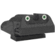 Kensight Adjustable Target Rounded Blade Tritium Pistol Night Sight