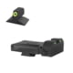 Kensight Kimber Adjustable Sight Set w/Rounded Blade, Green, 990-263