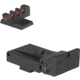 Kensight LPA TRT Square Serrated Blade Adjustable Target 1911 Rear Sight, Fiber Optic Flat Base Front Sight, Black, 930-052