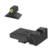 Kensight LPA TRT Serrated Rounded Blade Tritium Adjustable Rear Night Sight, Green, 990-253