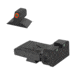 Kensight LPA TRT Serrated Rounded Blade Tritium Adjustable Rear Night Sight, Orange, 980-253