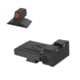 Kensight LPA TRT Serrated Rounded Blade Tritium Adjustable Rear Night Sight, Orange, 980-253