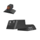Kensight SLAM Contoured Tritium Pistol Night Sight, 1911, Rear/Front White, Lumi-Orange ProGlo, Black, 980668