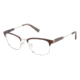 Kenzo 4201 Progressive Prescription Eyeglasses - Frame CHOCOLATE/SILVR, Size 53/20mm KZ420103