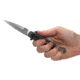 Kershaw Launch 8 Automatic Folding Knife, 4.75in Closed, 3.5in Stonewash CPM 154 Stainless Steel Blade, Raw Aluminum Handle w/ Carbon Fiber Inlay, 7150RAW