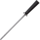 Kershaw Combination Honing Steel, 13.5in Overall, Black Tpe Handle, Built In Angle Guide, 9in SS Rod With Smooth And Micro-Ribbed Surfaces, Boxed With Hanging Tab, Black, 9890