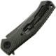 Kershaw Concierge Linerlock Folding Knife, 3.25 in, Stainless Steel, Drop Point, Micarta, OD Green Micarta, 4020MIG