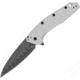 Kershaw Dividend Composite Folding Knife, 3 in, CPM-D2 Steel, Wharncliffe, Anodized Aluminum Gray Handle, 1812BBCB