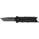 Kershaw Interstellar Folding Knife, 2.7in, 8Cr13MoV, Black-Oxide BlackWash, Partially Serrated Tanto, Black GFN Handle, 1195