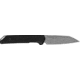 Kershaw Mini Iridium Fixed Blade Knife, 3.1in, D2 Steel, Reverse Tanto, Micarta Black Handle, 1051