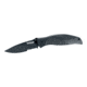 Kershaw Blackout Cutting Knife, Fixed Style, 3.31in. Blade, Serrated Blade, Stainless Steel 1550STKER