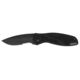Kershaw Blur Assisted Opening Folding Knife, 3.4 in, 14C28N, Black Cerakote, Serrated Drop Point Blade, 6061-T6 Aluminum/Trac-Tec, Black Handle, 1670GBBLKST