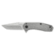 Kershaw Cathode Assisted Opening Folding Knife, 2.25in, 4Cr14, American Tanto Blade, Stainless Steel, Stainless Steel Handle, 1324
